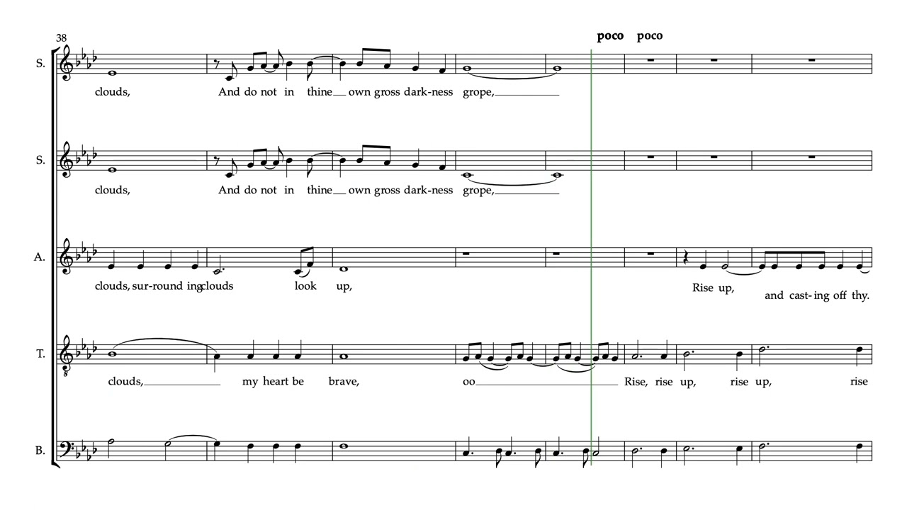 My Heart be Brave Soprano II Part Predominant