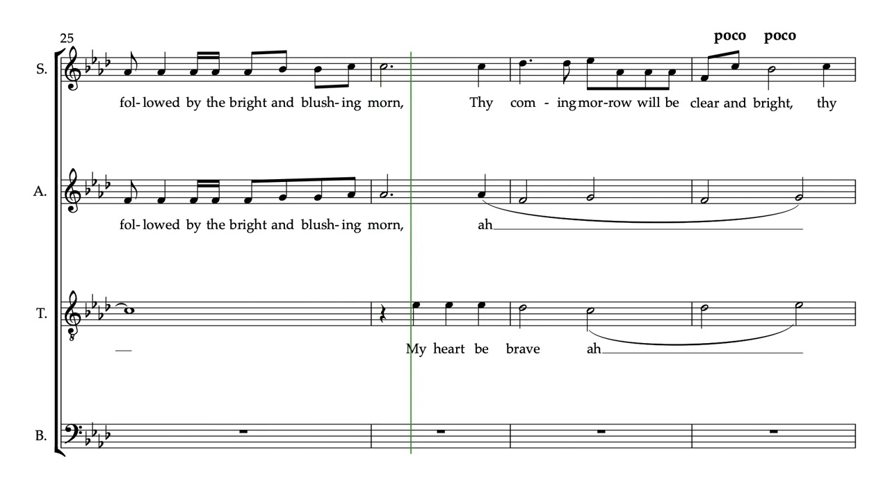 My Heart be Brave Tenor Part Predominant